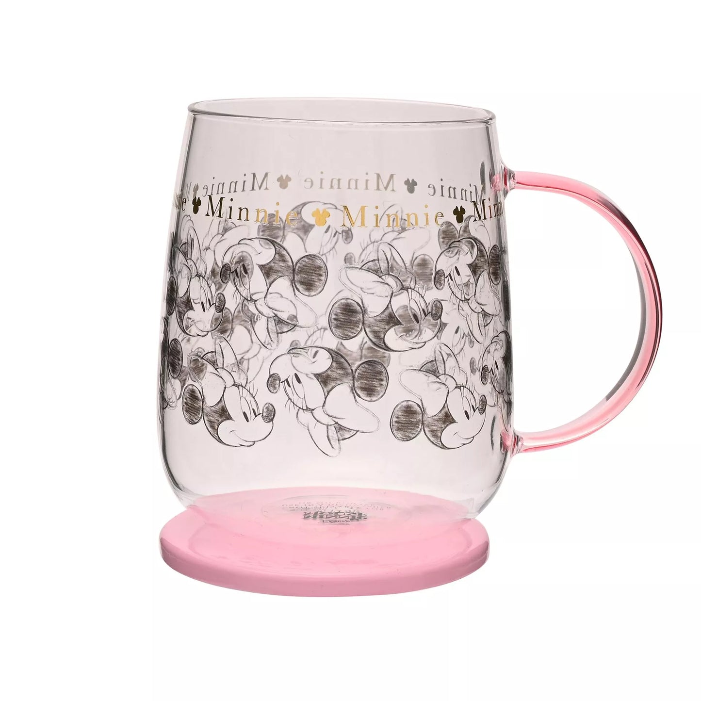 Disney Glass Mug with Lid - Minnie