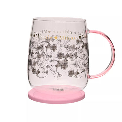 Disney Glass Mug with Lid - Minnie