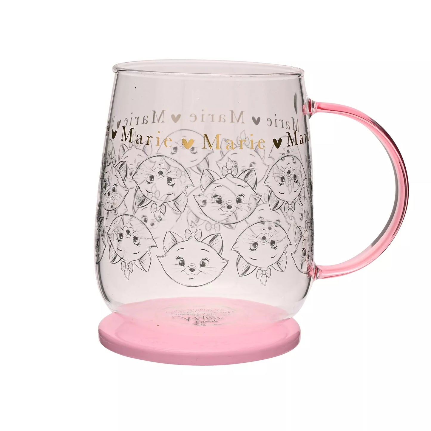Disney Glass Mug with Lid - Marie