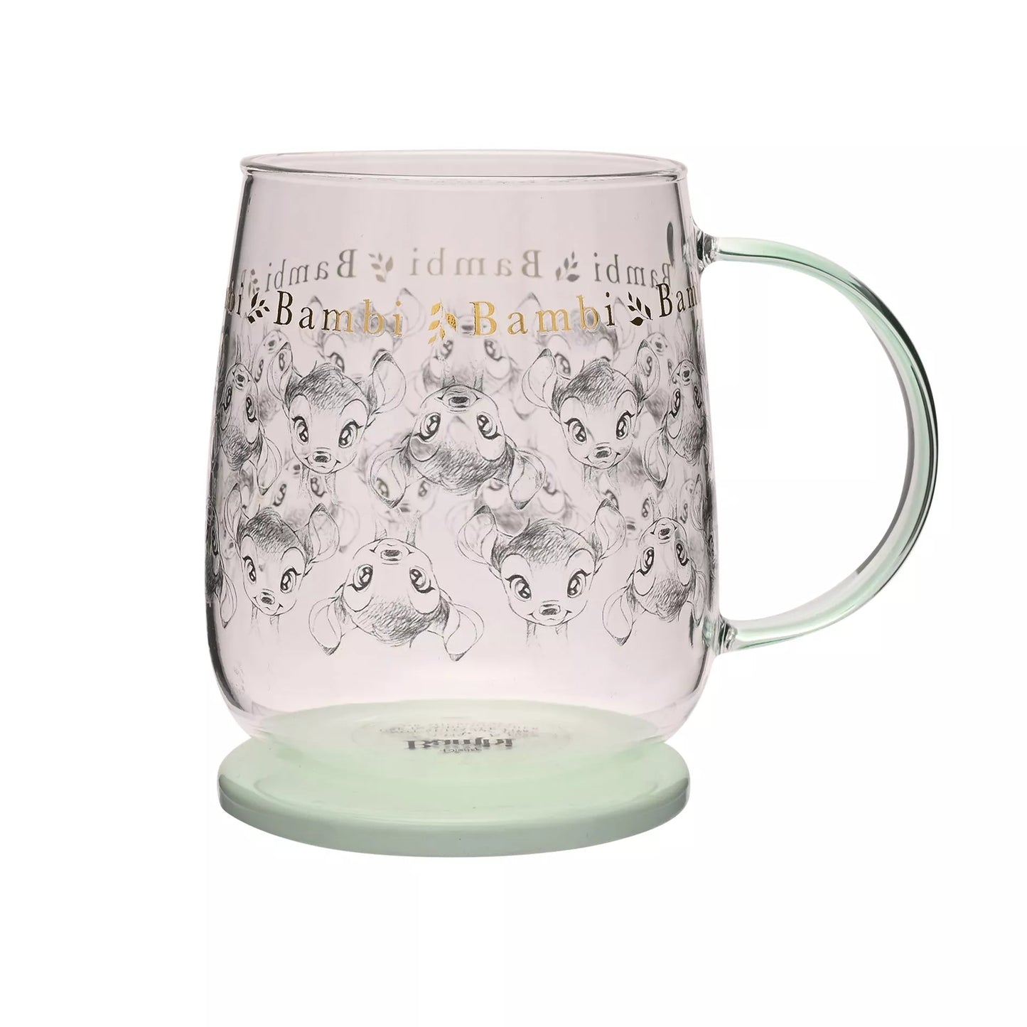 Disney Glass Mug with Lid - Bambi