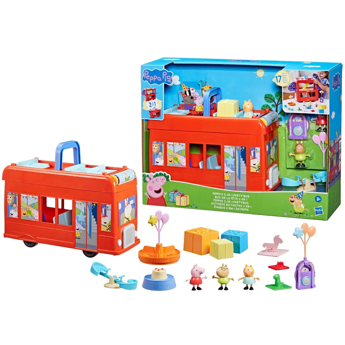 Peppa Pig - Peppa's 2-in-1 Party Bus