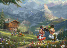 Thomas Kinkade Disney 1000 Puzzle Mickey and Minnie in the Alps