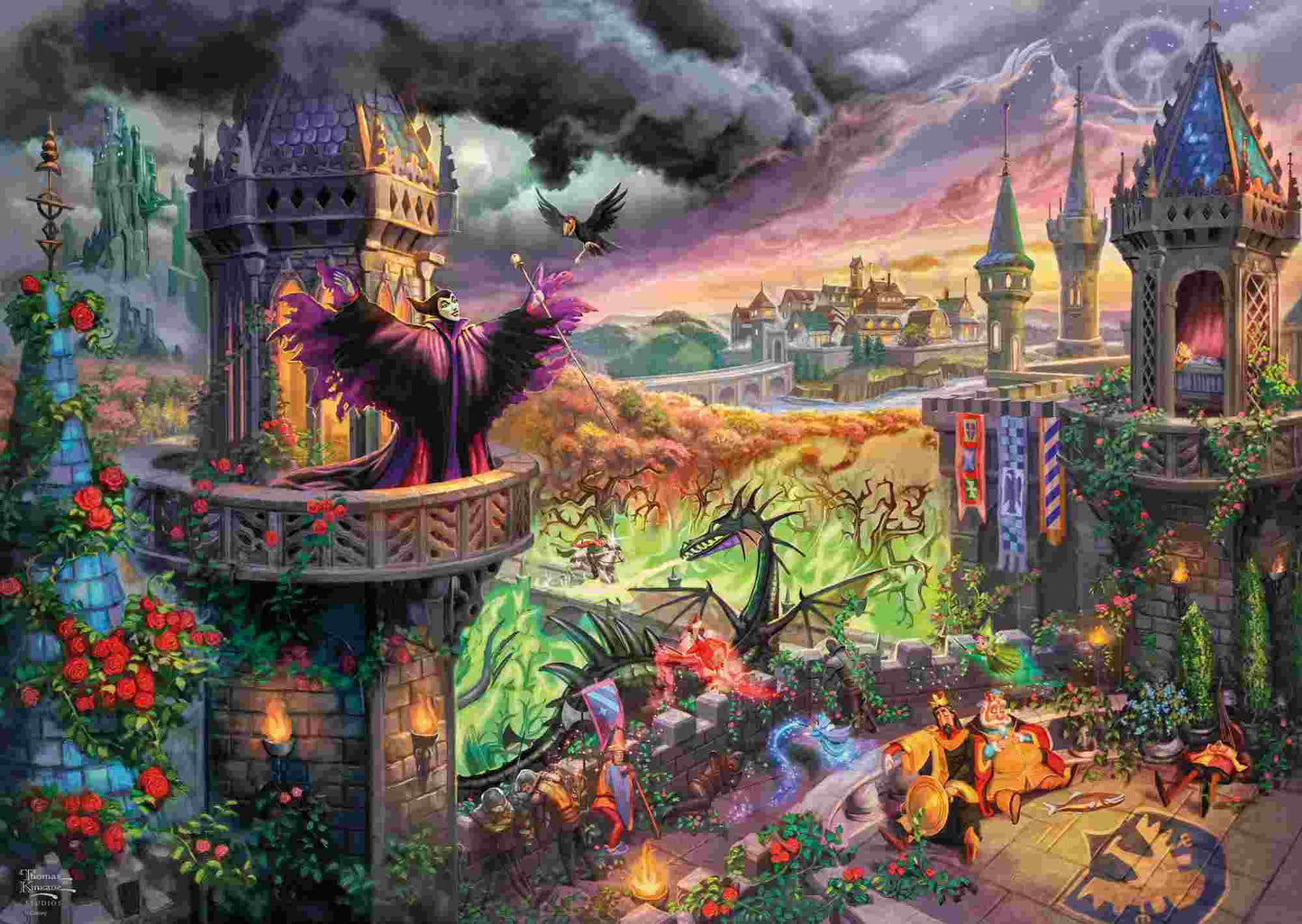 Thomas Kinkade Disney 1000 Puzzle Maleficent