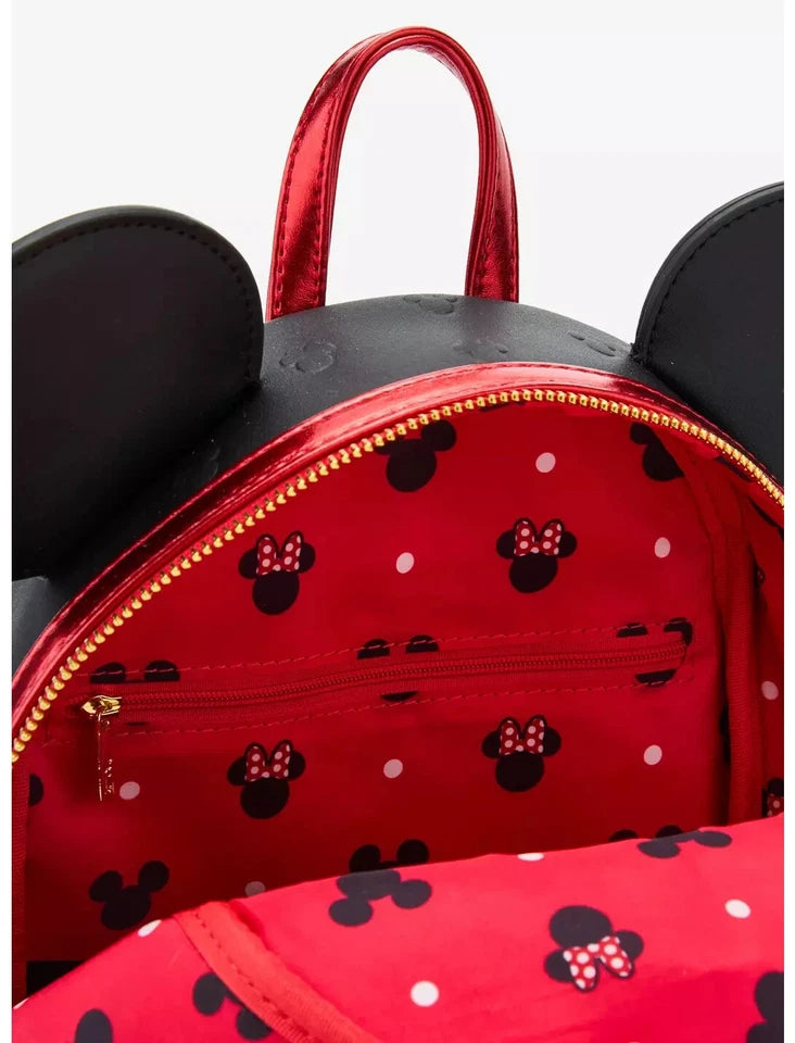 Loungefly Disney Mini Backpack - Minnie Mouse Red Metallic