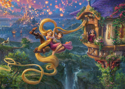Thomas Kinkade Disney 1000 Puzzle Tangled Up In Love