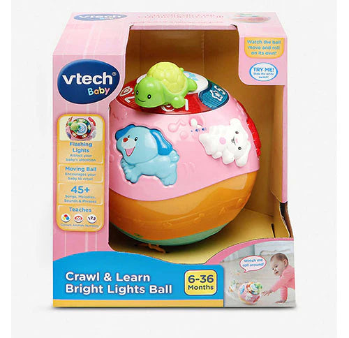 VTech - Crawl & Learn Bright Lights Ball Pink